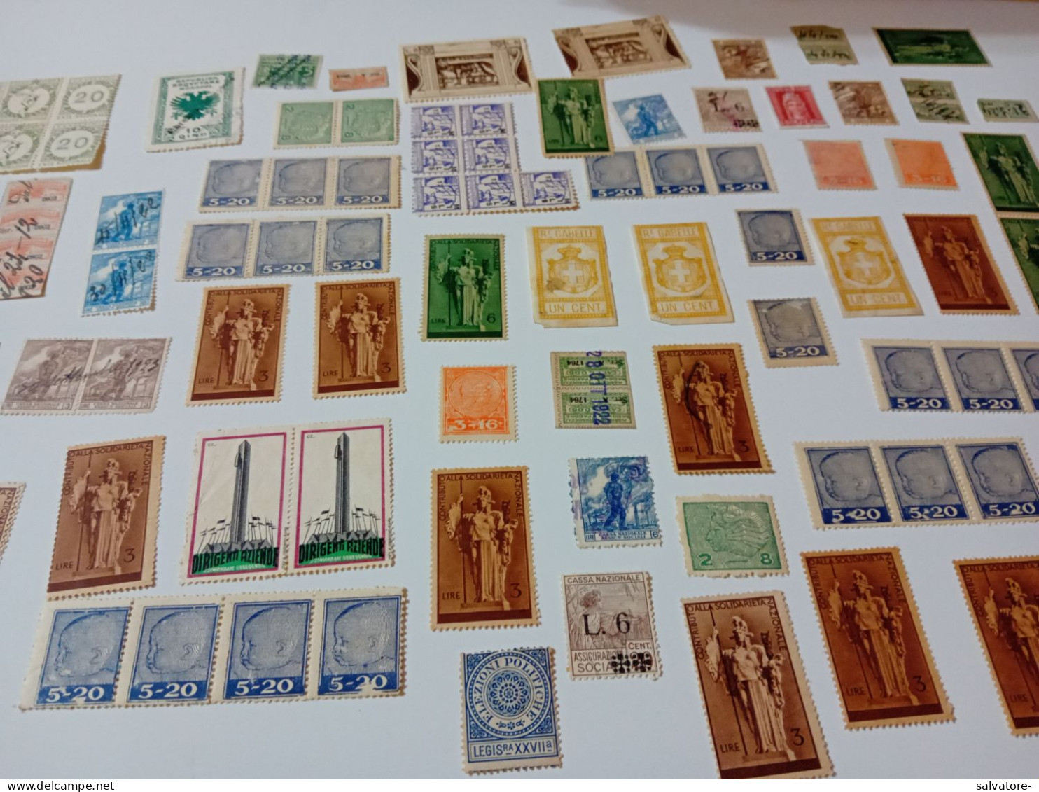 LOTTO 124 MARCHE DA BOLLO REGNO - Revenue Stamps