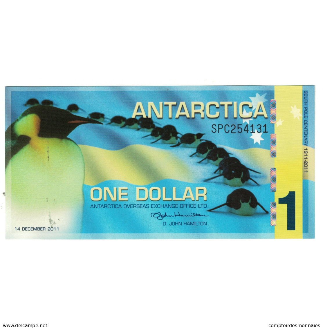 Billet, Antarctic, 1 Dollar, 2011, 2011-12-14, NEUF - Other - America