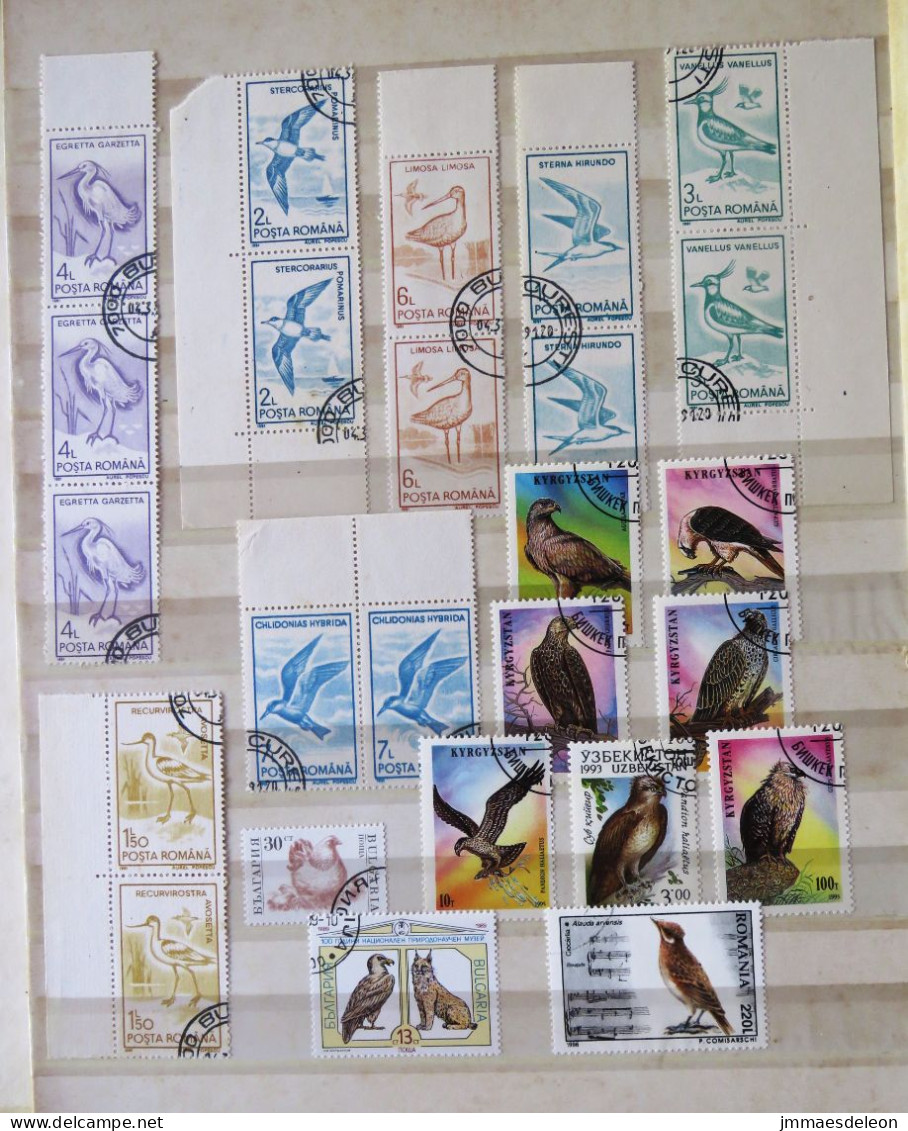 Birds Rumania Azerbayjan Raptors - Verzamelingen, Voorwerpen & Reeksen