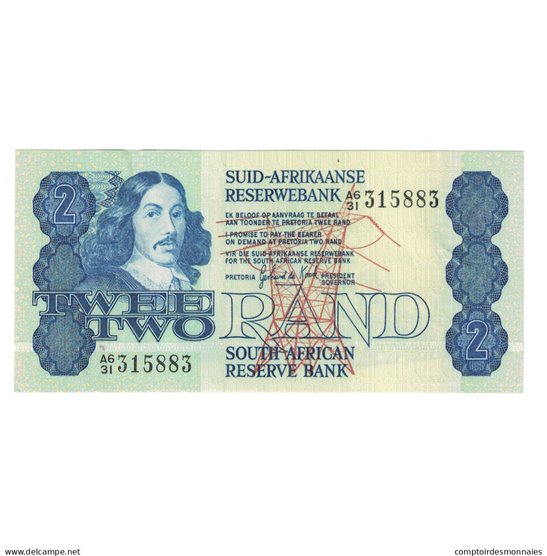 Billet, Afrique Du Sud, 2 Rand, 1990, KM:118e, SUP - Suráfrica