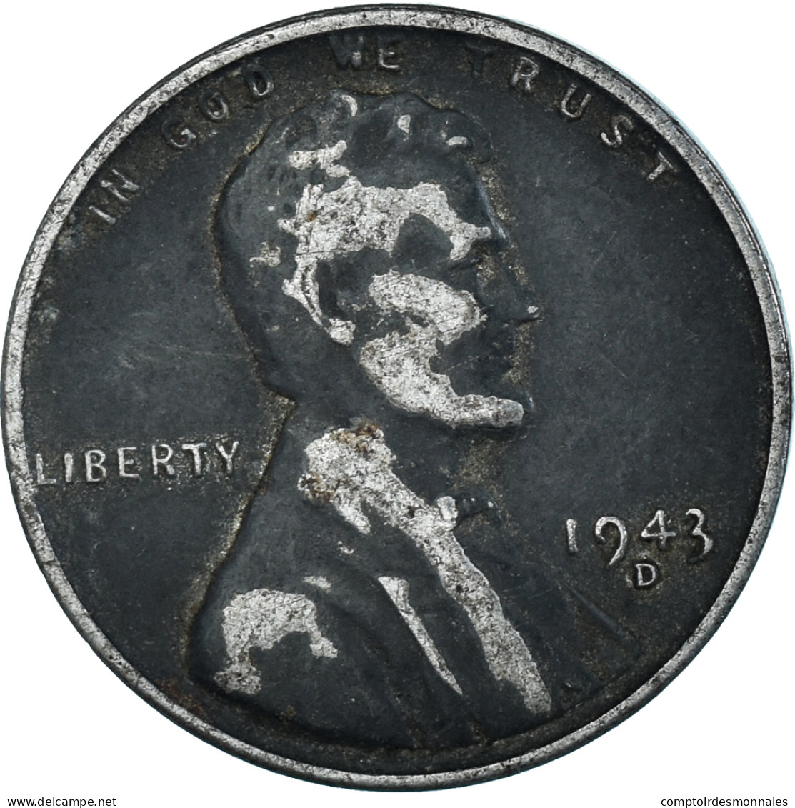 Monnaie, États-Unis, Cent, 1943 - 1938-…: Jefferson