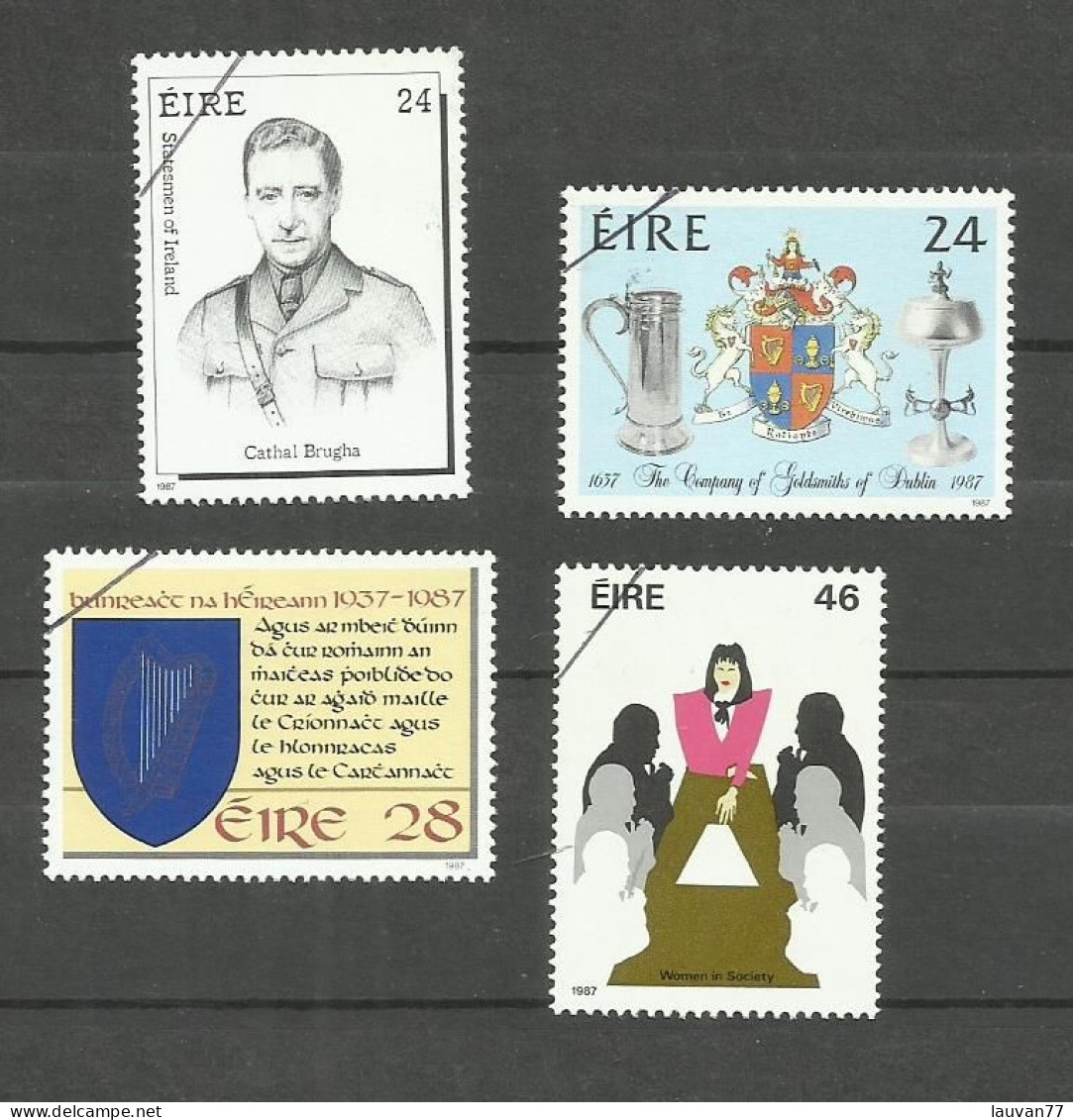 Irlande N°636 à 639 Cote 4.25€ - Gebraucht