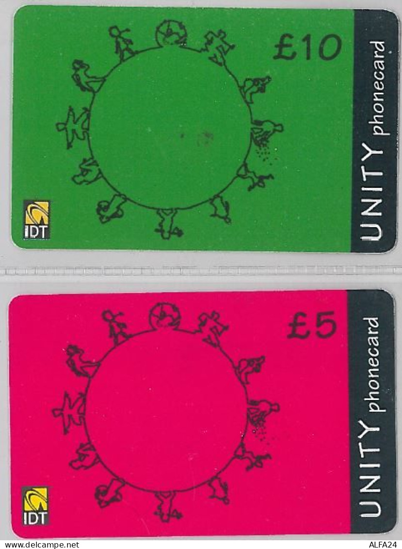 LOT 2 PREPAID PHONE CARD REGNO UNITP (J5.2 - Altri & Non Classificati