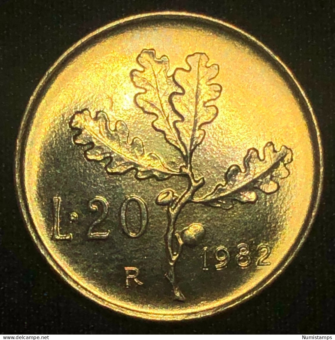 Italia 20 Lire, 1982 (FDC) - 20 Liras