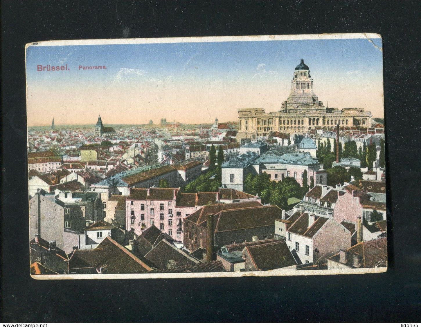 "BELGIEN" Fruehe Color-AK (Litho) "BRUESSEL, Panorama" (4591) - Panoramische Zichten, Meerdere Zichten