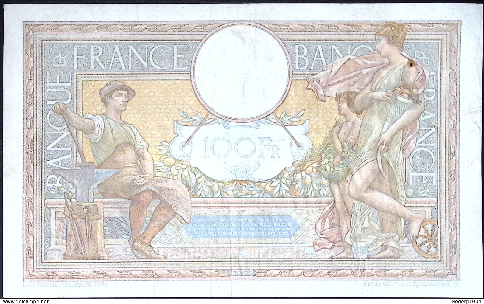 FRANCE * 100 Francs LOM * Date 26/01/1939 * Etat/Grade TTB+/XF * Fay 25.39 * Papier Chiffon - 100 F 1908-1939 ''Luc Olivier Merson''