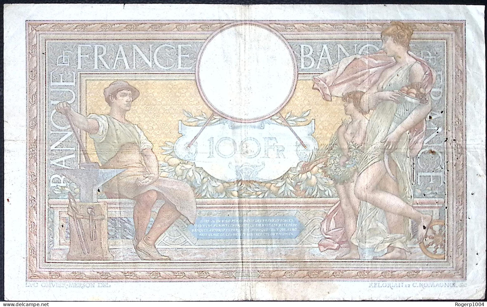 FRANCE * 100 Francs LOM * Date 02/02/1939 * Etat/Grade TTB/VF * Fay 25.44 * Papier Chiffon - 100 F 1908-1939 ''Luc Olivier Merson''