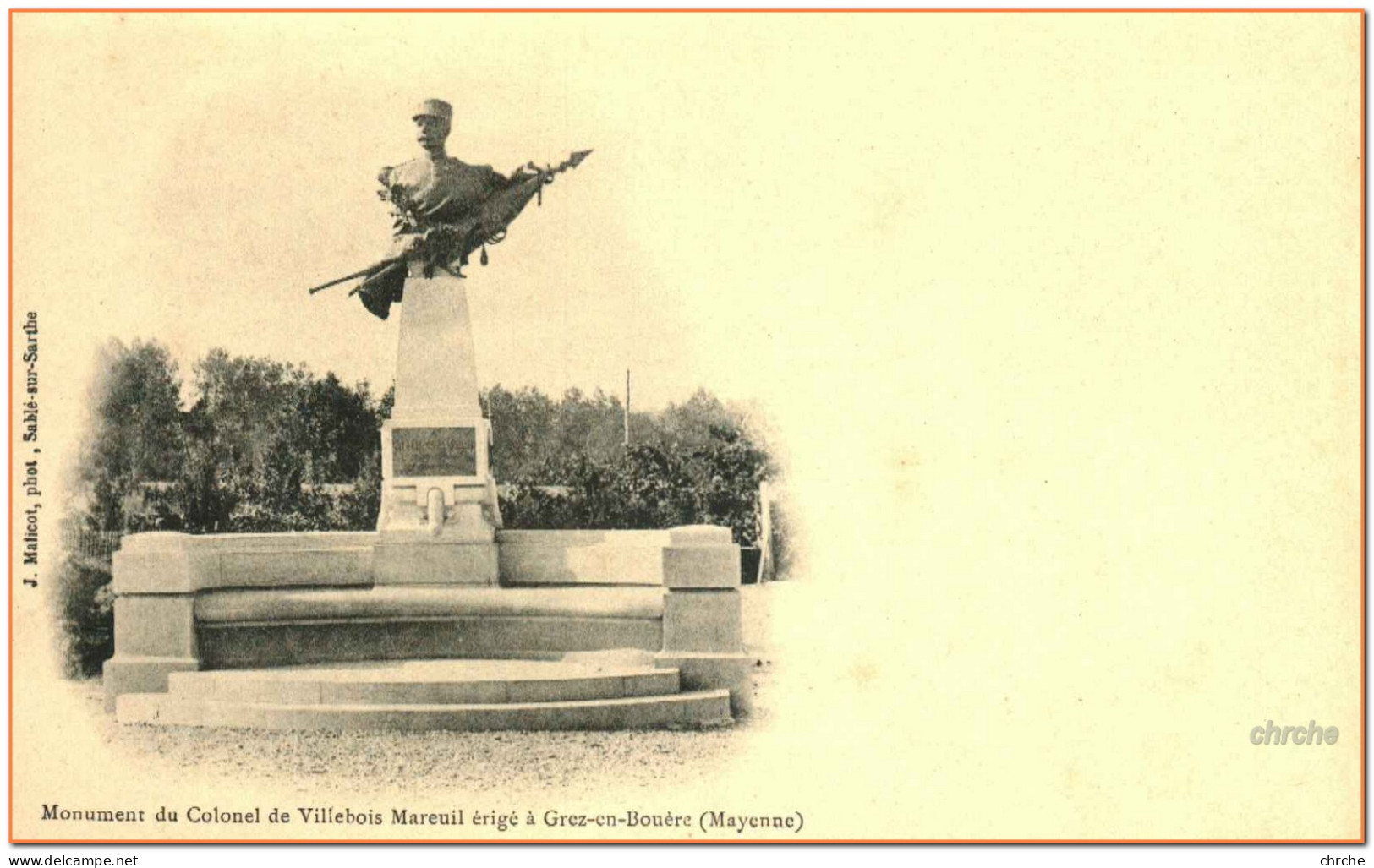 53 - Monument Du Colonel Villebois Mareuil érigé à CREZ EN BOUERE - Crez En Bouere