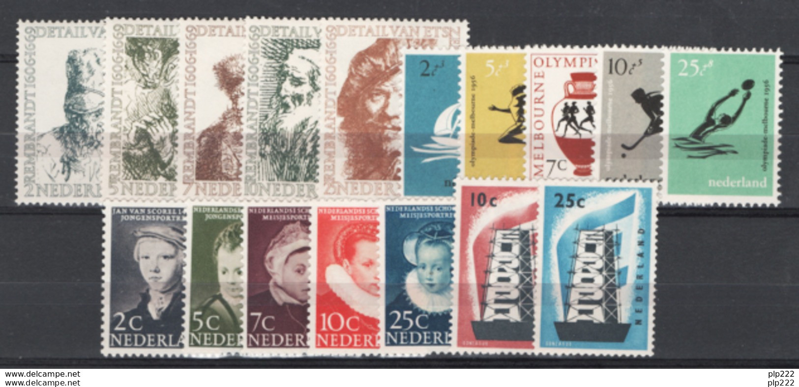 Olanda 1956 Annata Completa / Complete Year **/MNH VF - Années Complètes
