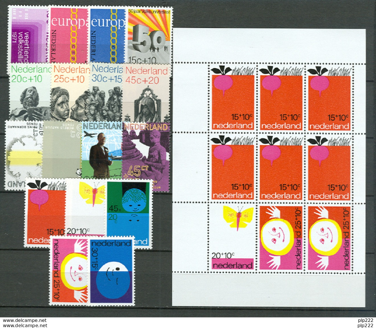 Olanda 1970/79 Periodo Completo / Complete Period **/MNH VF - Années Complètes