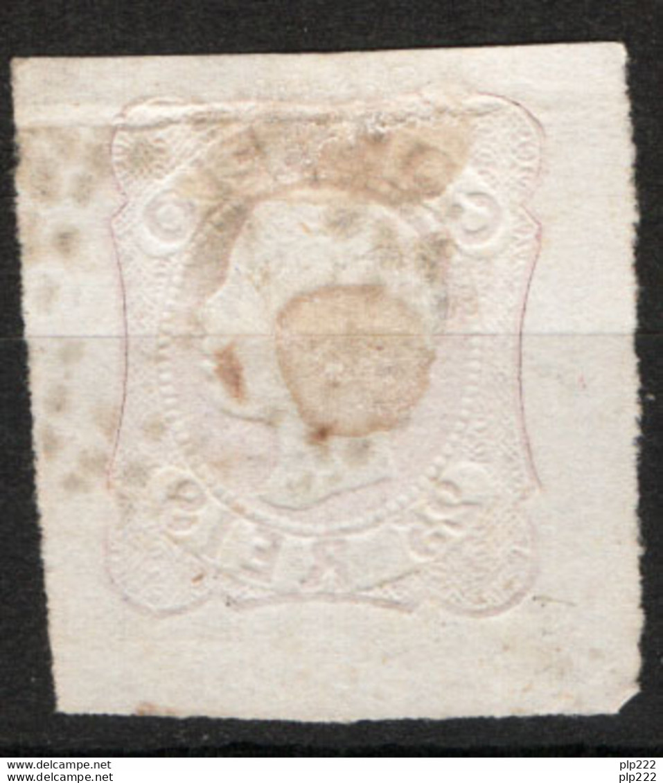 Portogallo 1858 25r. Unif.12 O/Used VF/F - Oblitérés