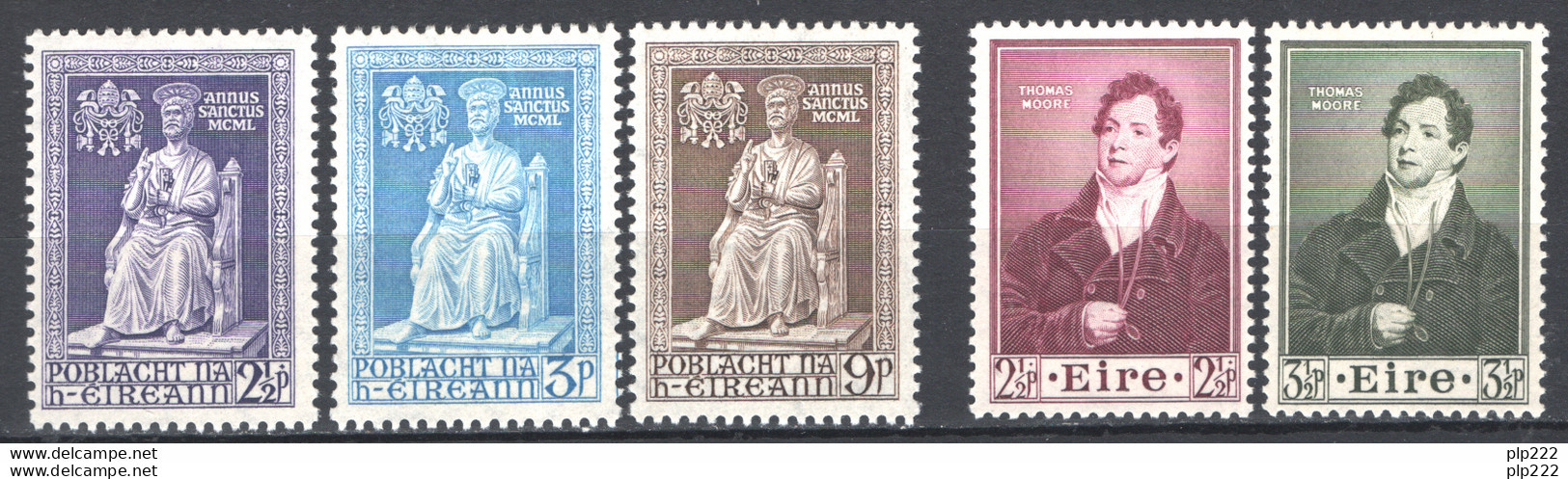 Irlanda 1950/52 Unif. 113/17 */MVLH VF/F - Unused Stamps