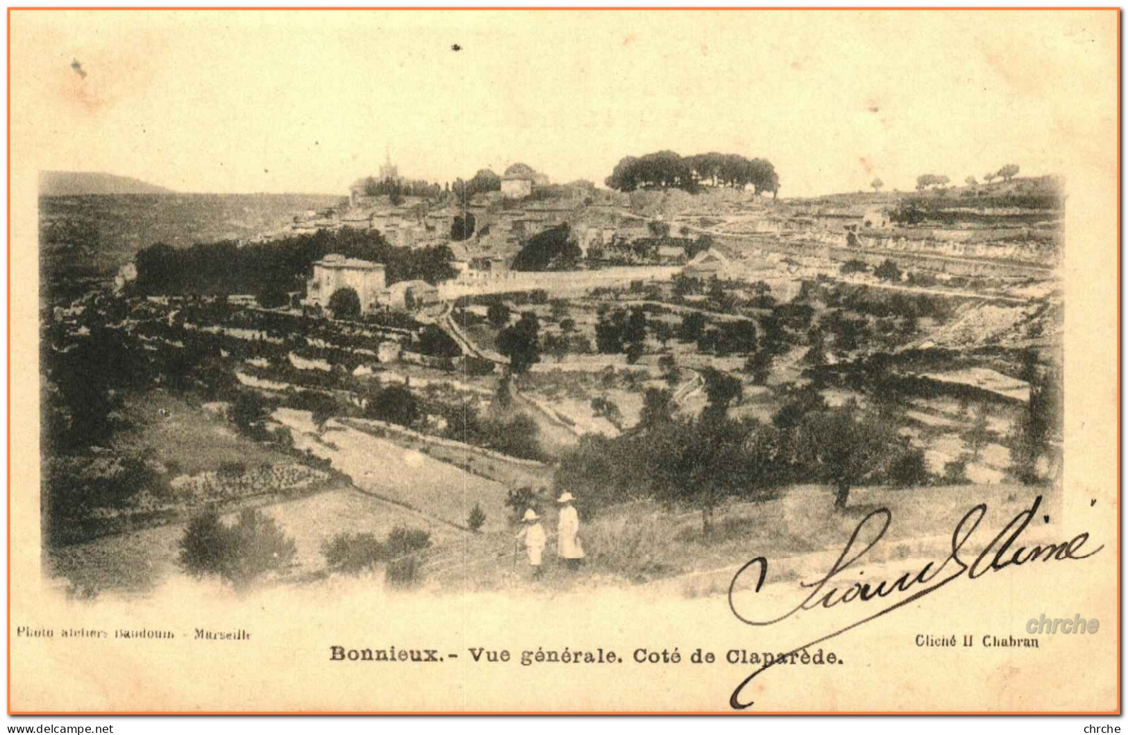 84 - BONNIEUX - Vue Générale Côté De Claparède - Bonnieux