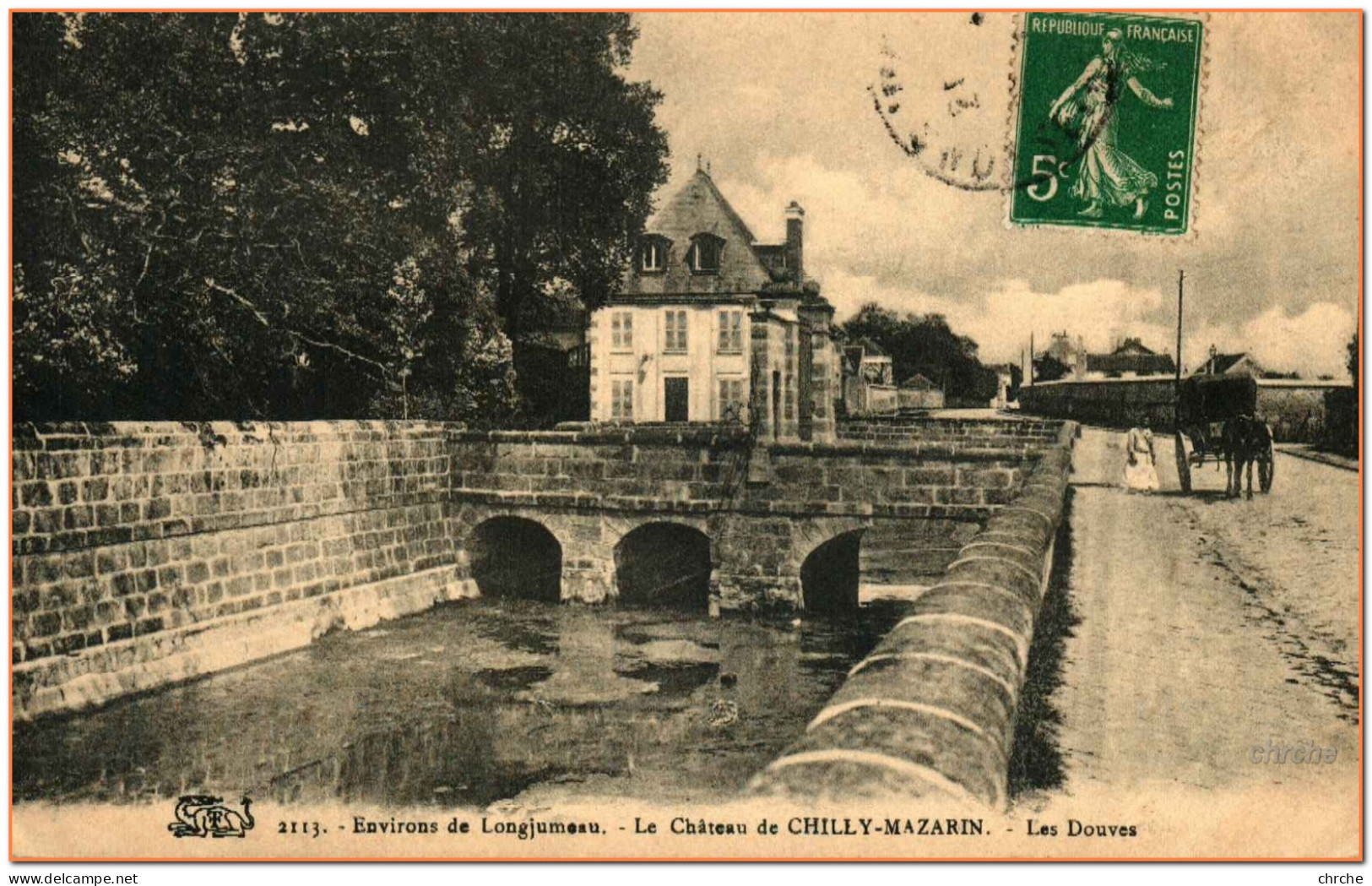 91 - Le Château De CHILLY MAZARIN - Les Douves - Environs De LONGJUMEAU - Chilly Mazarin