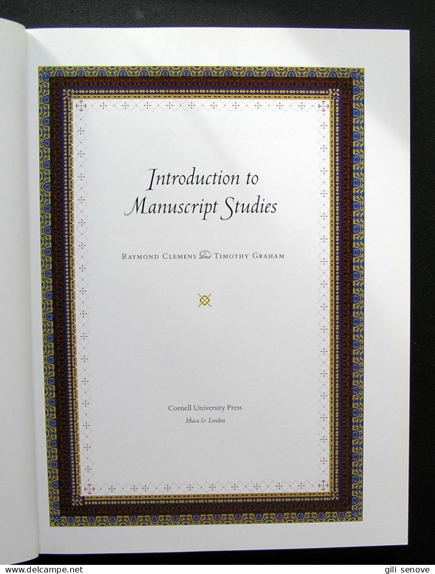 Introduction To Manuscript Studies 2007 - Cultural