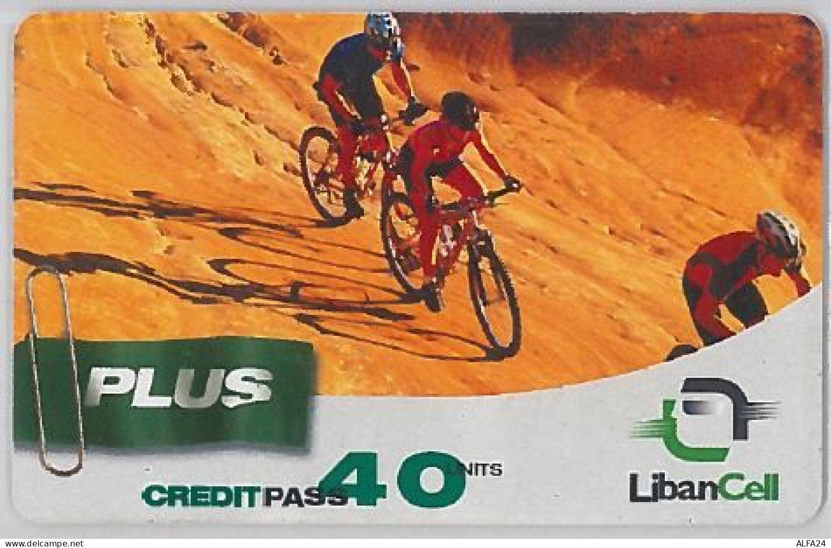 PREPAID PHONE CARD LIBANO (U.62.7 - Lebanon