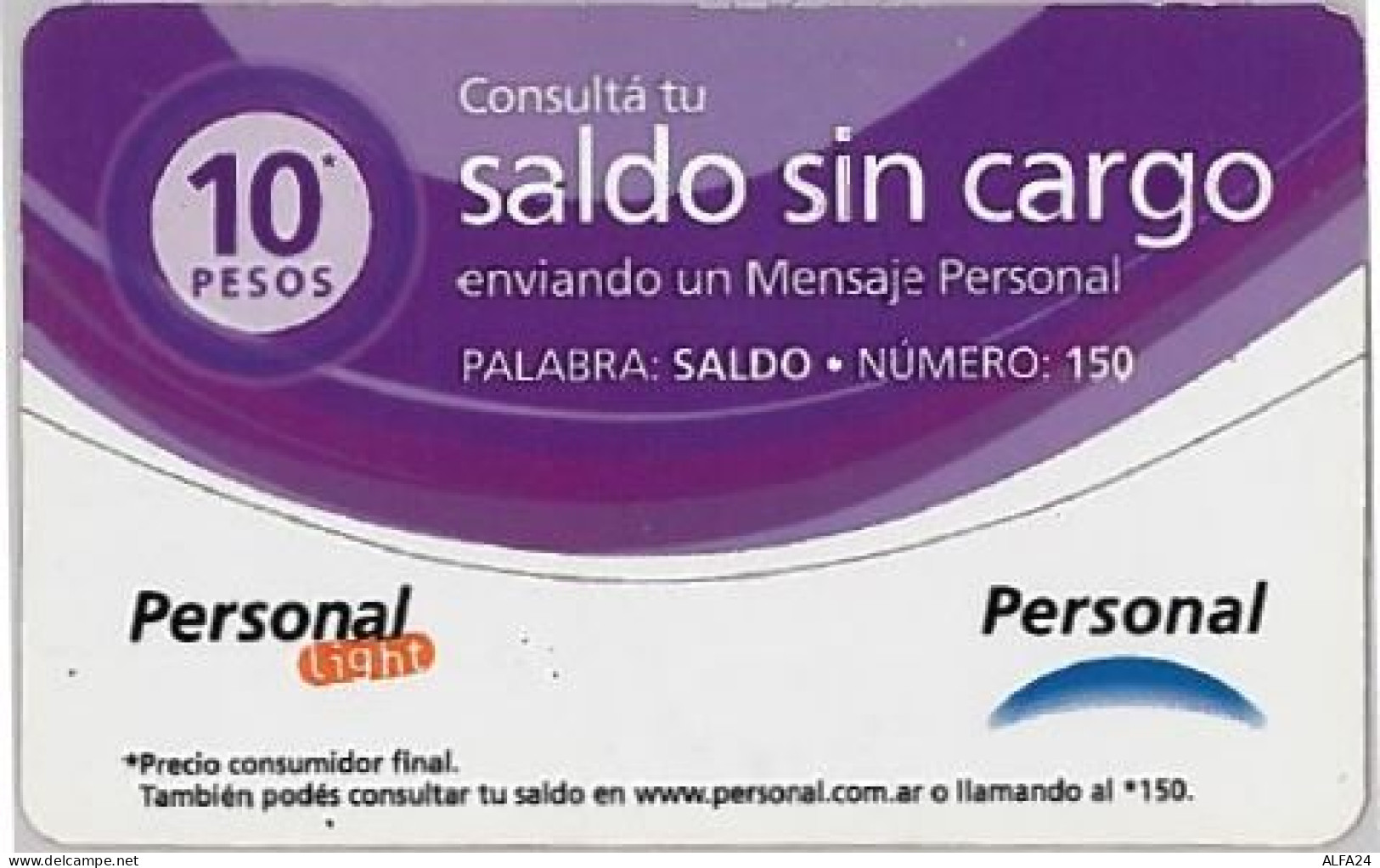 PREPAID PHONE CARD ARGENTINA (U.50.3 - Argentinië