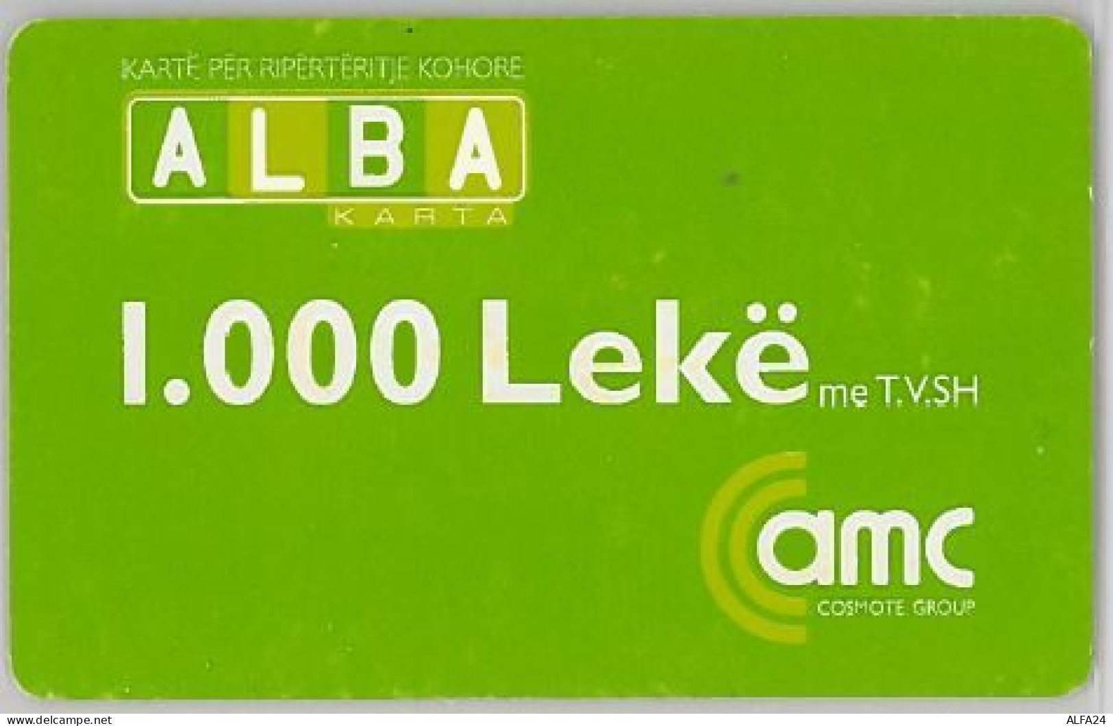 PREPAID PHONE CARD ALBANIA  (U.30.7 - Albanie