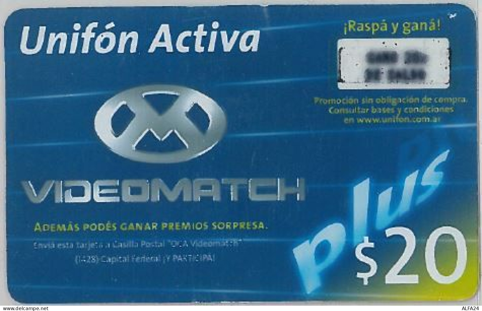 PREPAID PHONE CARD ARGENTINA (U.26.1 - Argentina