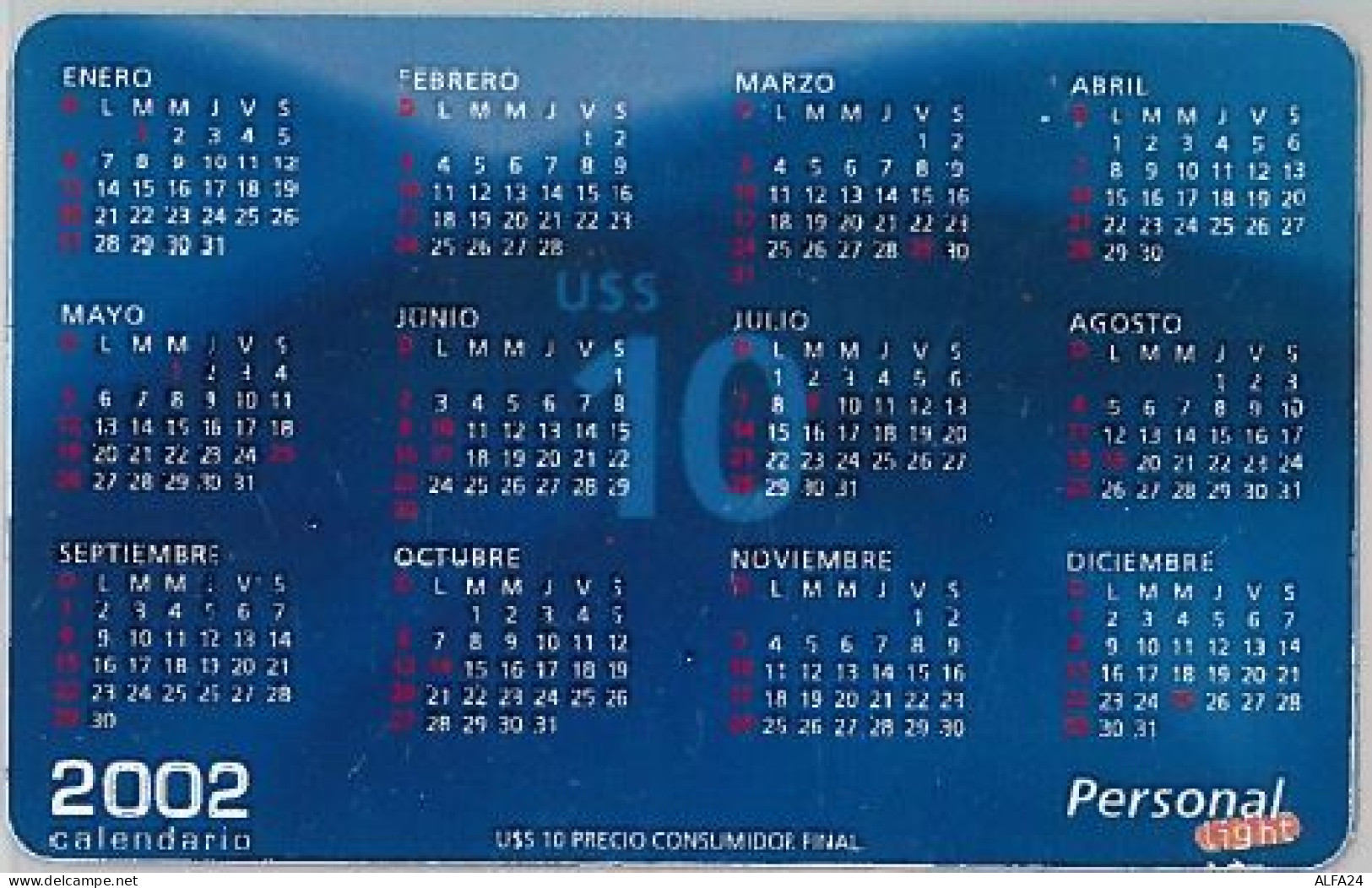 PREPAID PHONE CARD ARGENTINA (U.26.2 - Argentinië