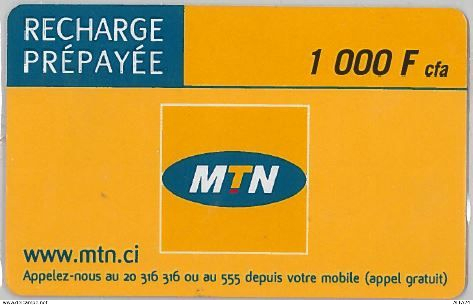 PREPAID PHONE CARD COSTA AVORIO (U.8.1 - Ivory Coast