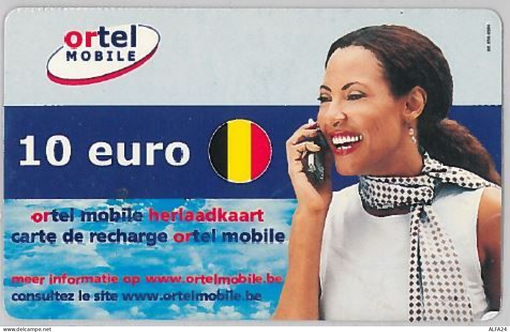 PREPAID PHONE CARD BELGIO (U.7.7 - GSM-Kaarten, Herlaadbaar & Voorafbetaald