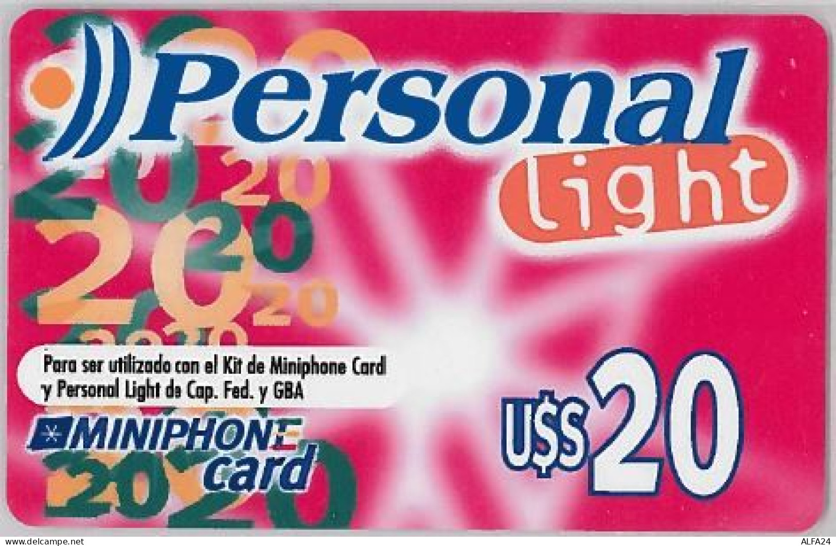 PREPAID PHONE CARD ARGENTINA (U.6.8 - Argentine