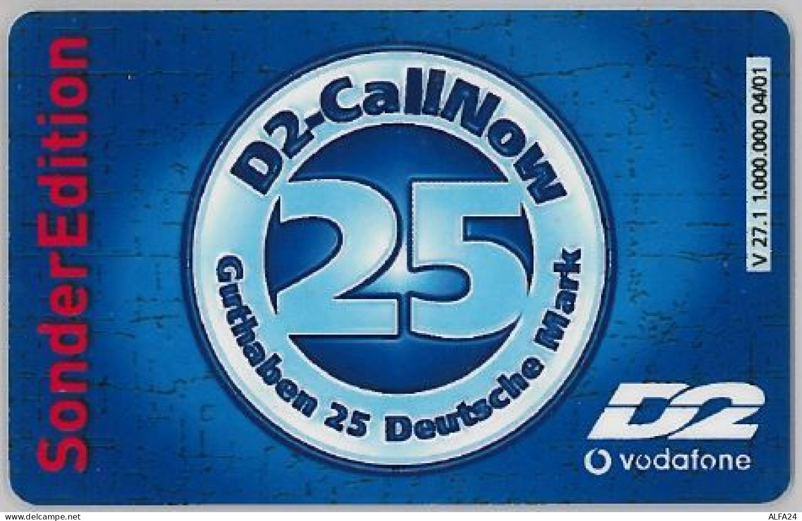 PREPAID PHONE CARD GERMANIA - VODAFONE (U.2.3 - Cellulari, Carte Prepagate E Ricariche