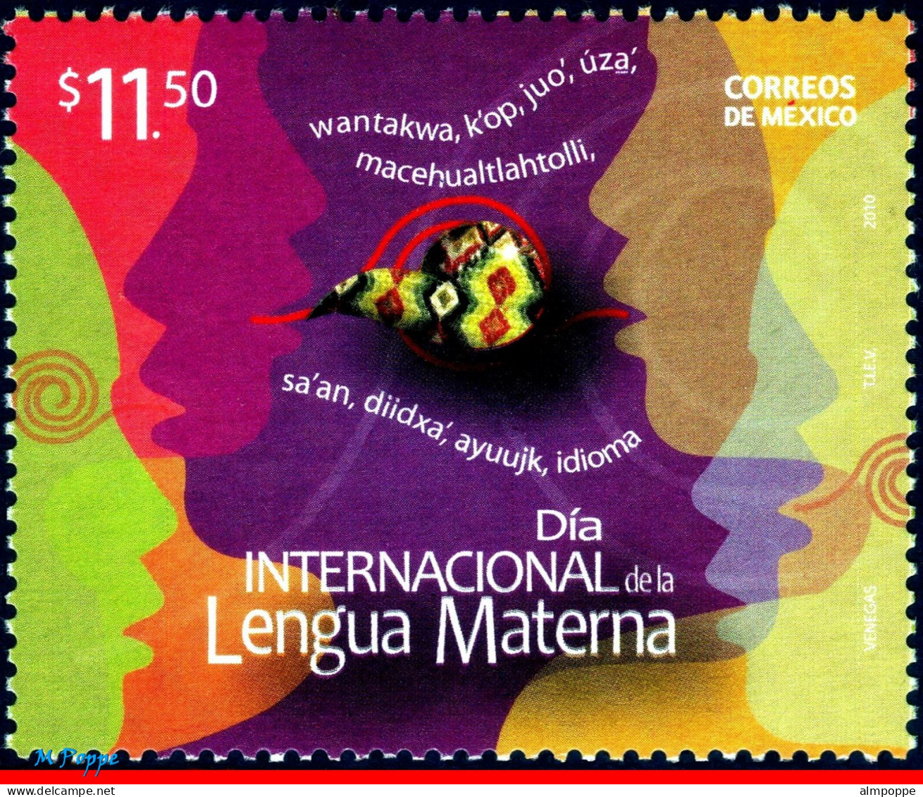 Ref. MX-2678 MEXICO 2010 - INTL.DAY MOTHER LANGUAGE,MNH, LANGUAGES 1V Sc# 2678 - Sonstige & Ohne Zuordnung