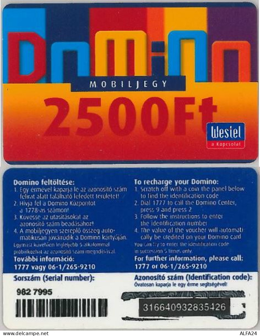 PREPAID PHONE CARD UNGHERIA (A47.7 - Hongrie