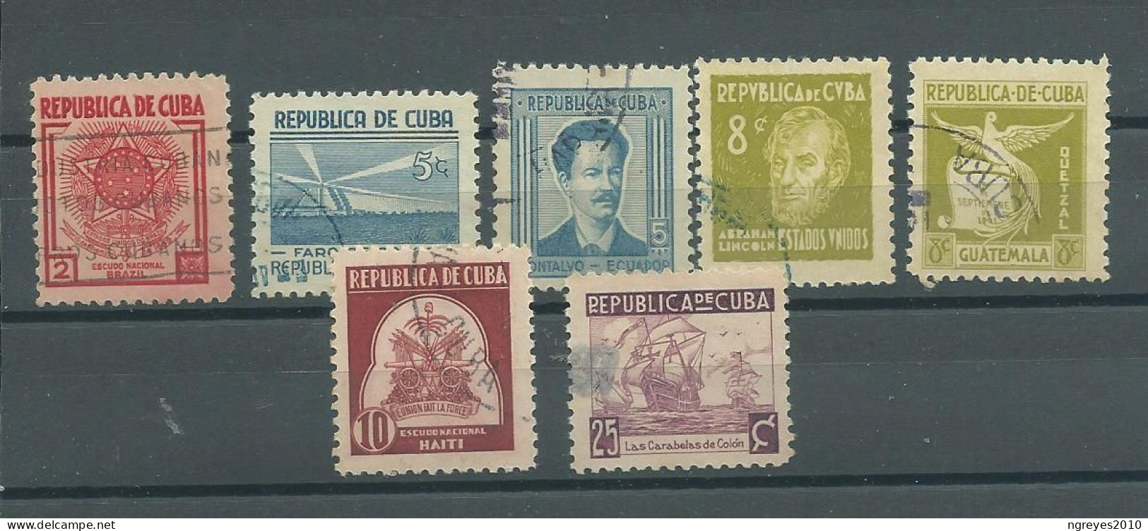 230045609  CUBA  YVERT  Nº241 + Nº247/253 (-252) - Used Stamps