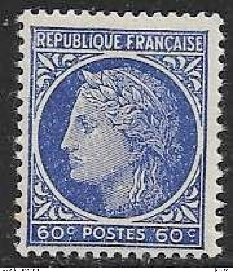 Yvert 674 60 C Outremer - ** - 1945-47 Ceres Of Mazelin