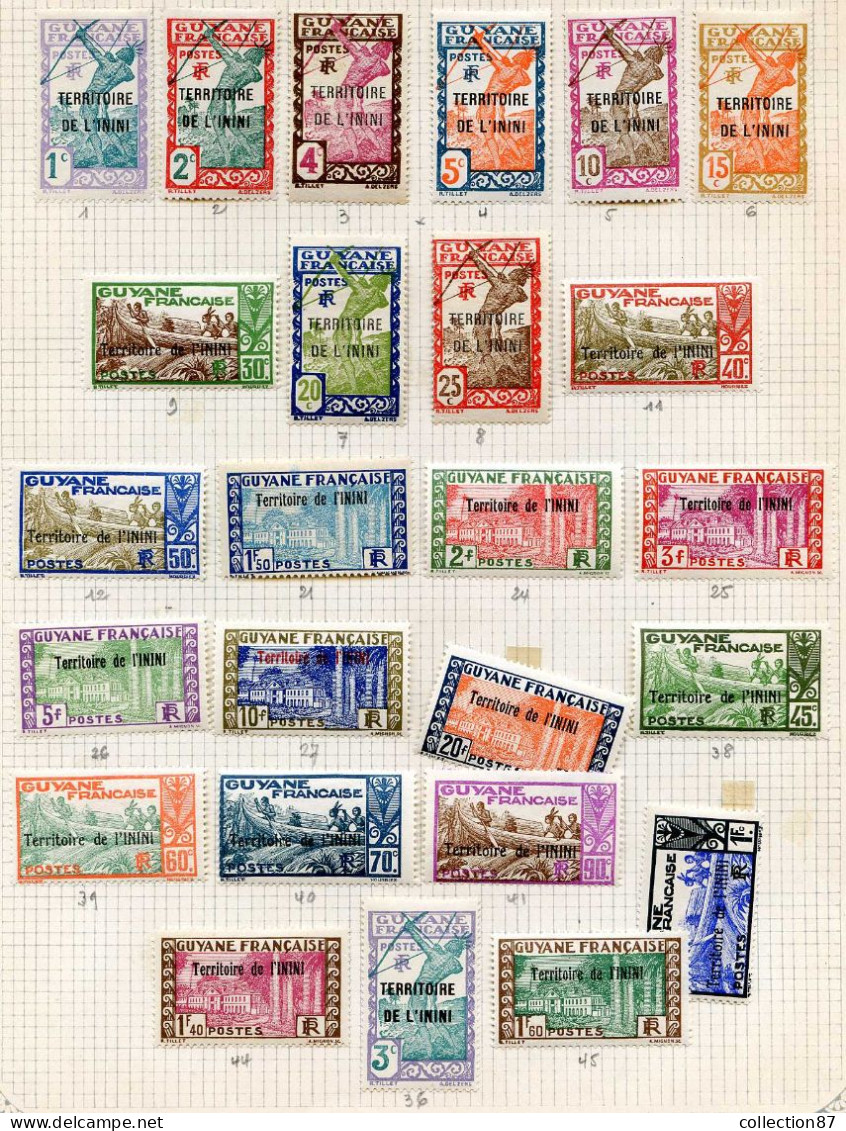 Réf 79 < ININI < Collection De 40 Valeurs * Neuf Ch. * MH * - Unused Stamps