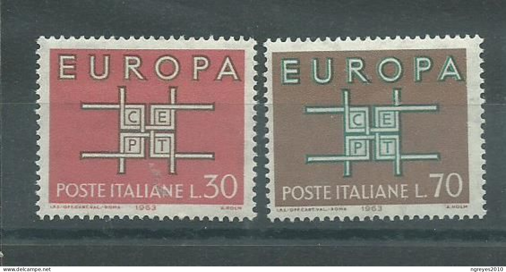 230045624  ITALIA  YVERT  Nº895/896  (EUROPA)  **/MNH - 1963