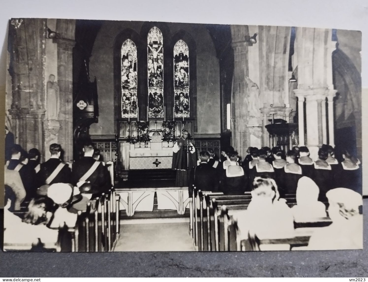1956 Postcard Photo USA San Francisco. Messa Alla Chiesa Italiana. Italian Church. - Amérique
