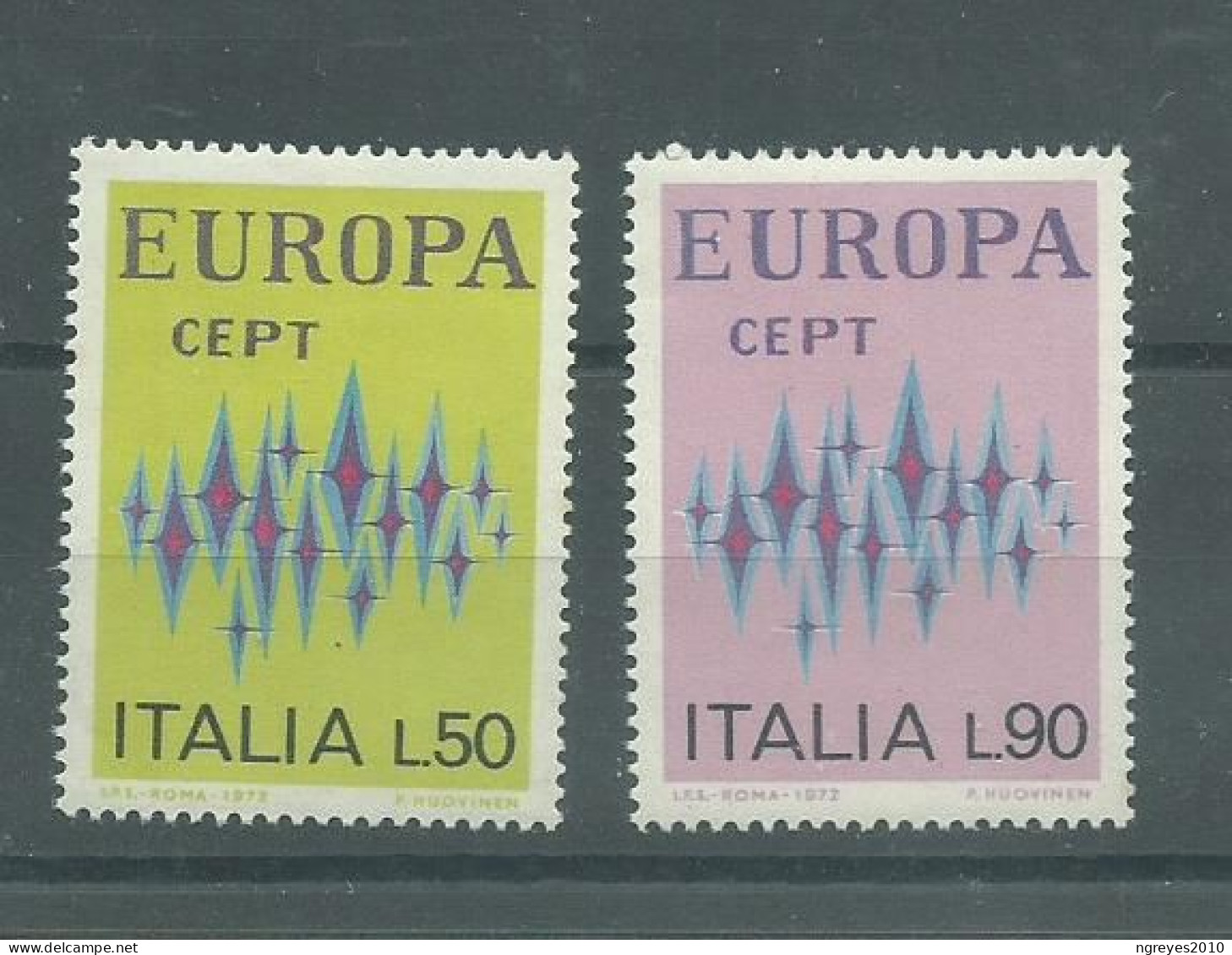 230045627  ITALIA  YVERT  Nº1099/1100  (EUROPA)  **/MNH - 1972