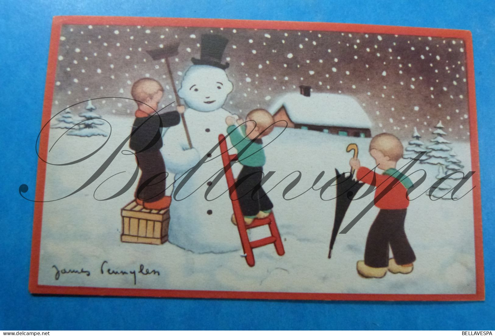 Illustrateur Artist James Pennyless Sneeuwpop Sneeuwman Snowman - Pennyless, James