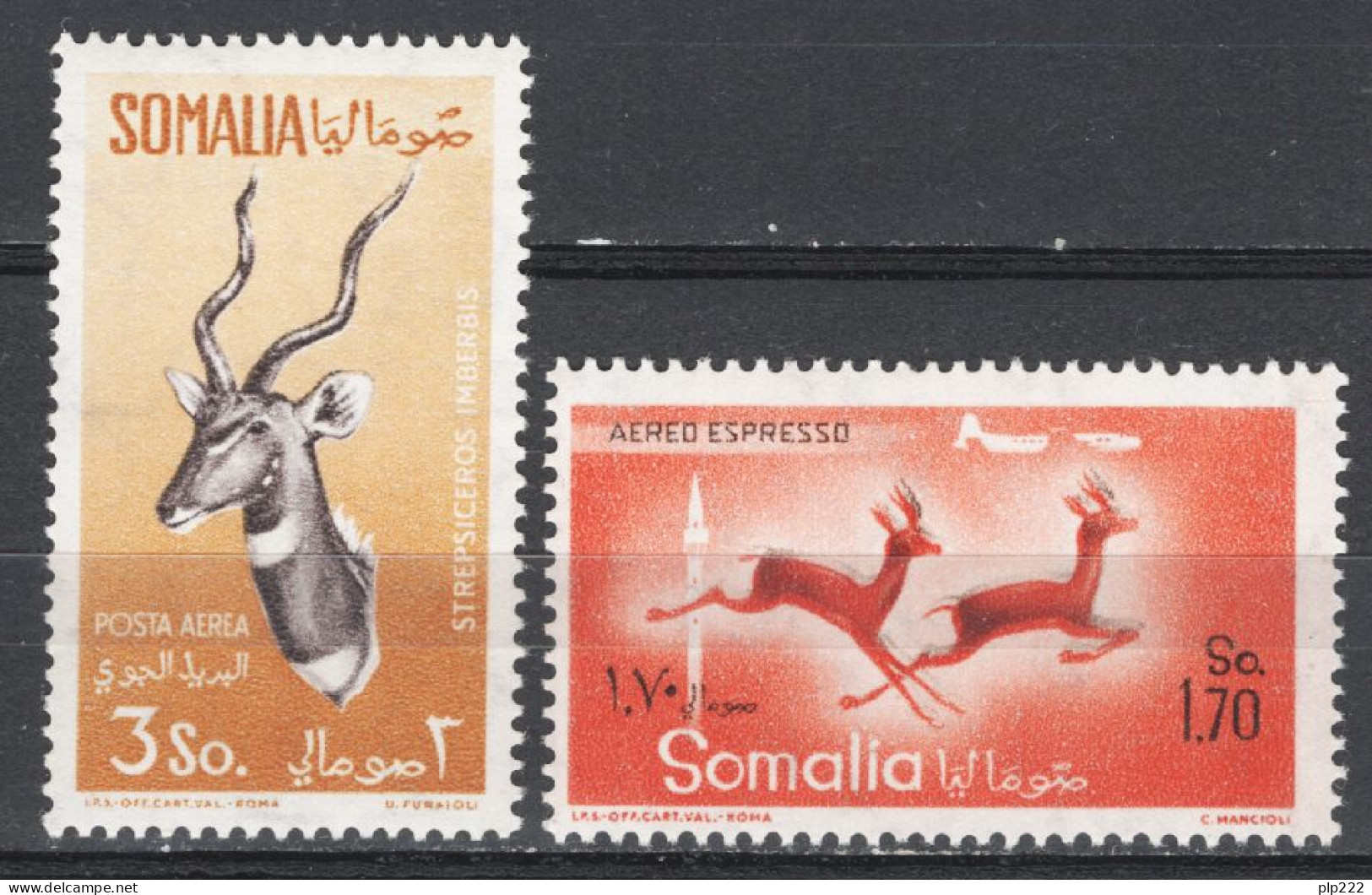 Somalia AFIS 1958 Sass.A46/47 **/MNH VF - Somalië (AFIS)