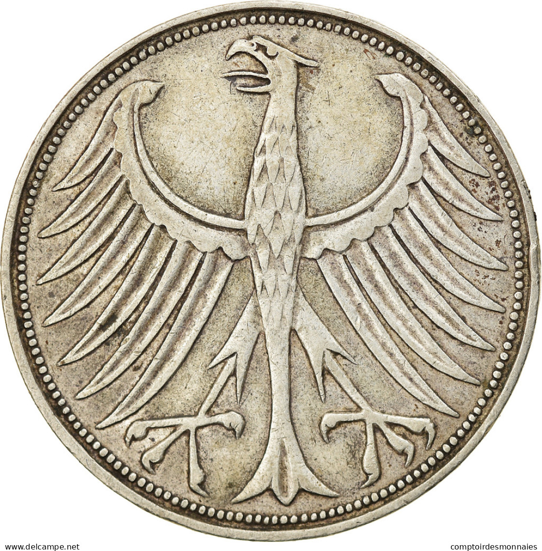 Monnaie, République Fédérale Allemande, 5 Mark, 1951, Munich, TTB, Argent - 5 Marchi