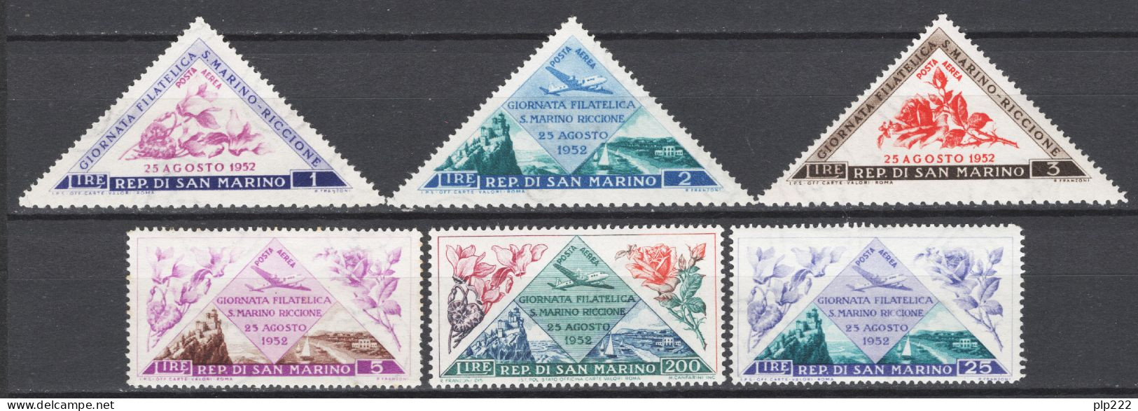 San Marino 1953 Sass.A103/108 */MVLH VF - Luftpost