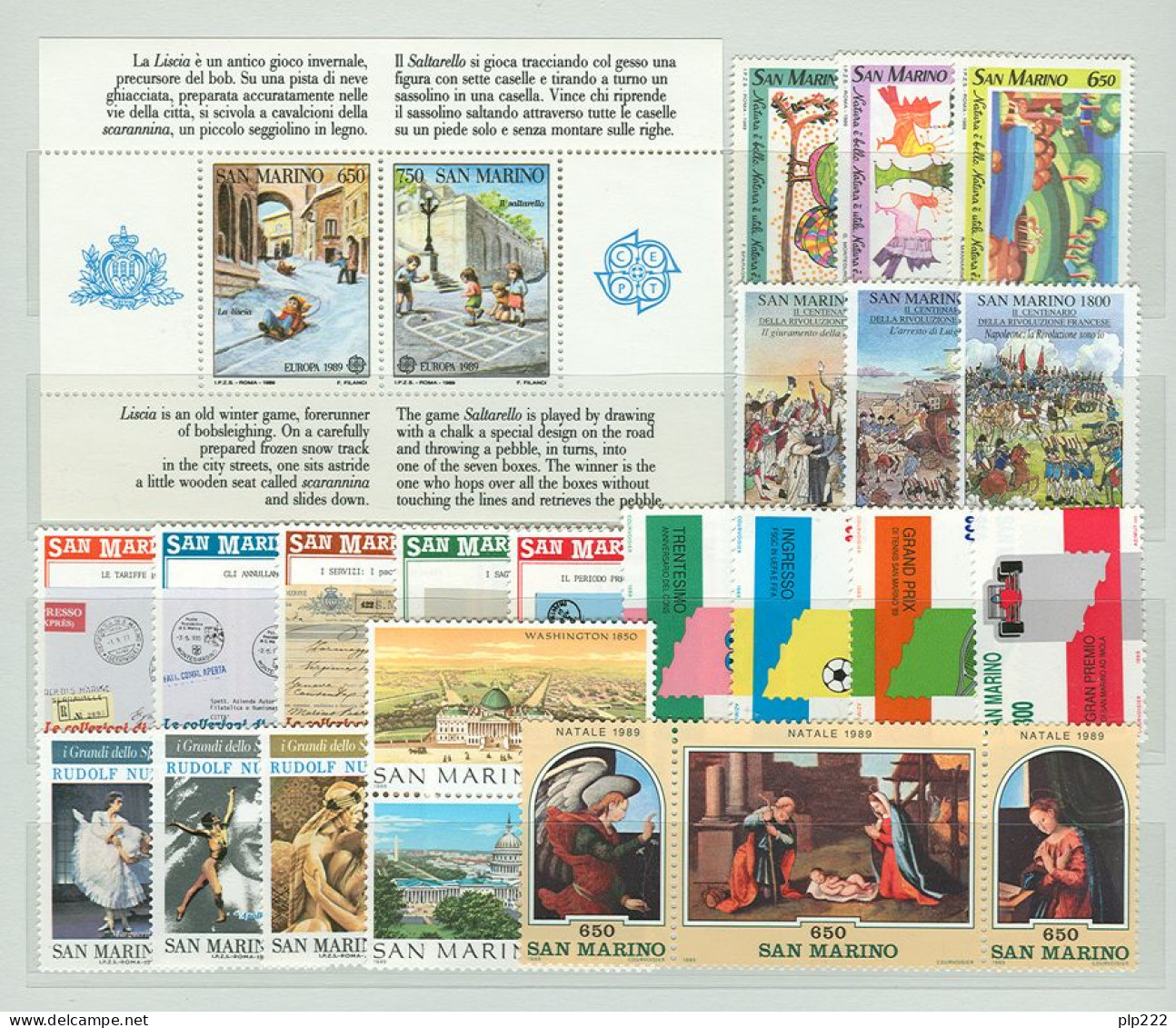 San Marino 1989 Annata Completa/Complete Year MNH/** - Komplette Jahrgänge