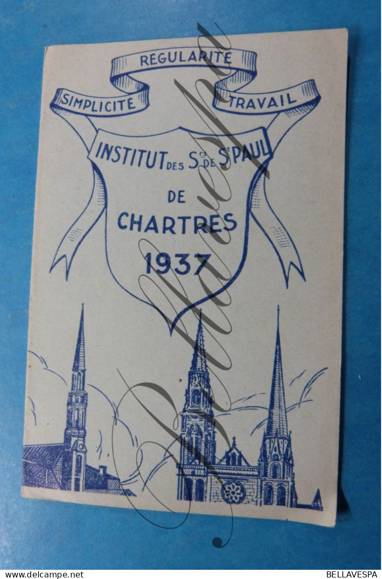 Institut Des Soeurs  De St.Paul De Chartres 1937 Triptiek Drieluik - Small : 1921-40