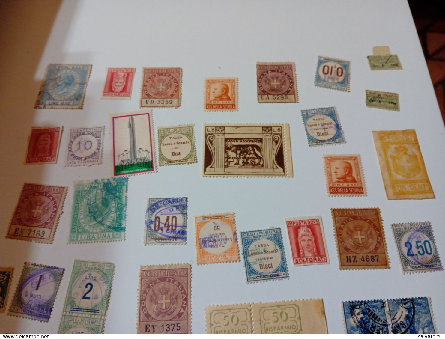 LOTTO 70 MARCHE DA BOLLO REGNO - Revenue Stamps