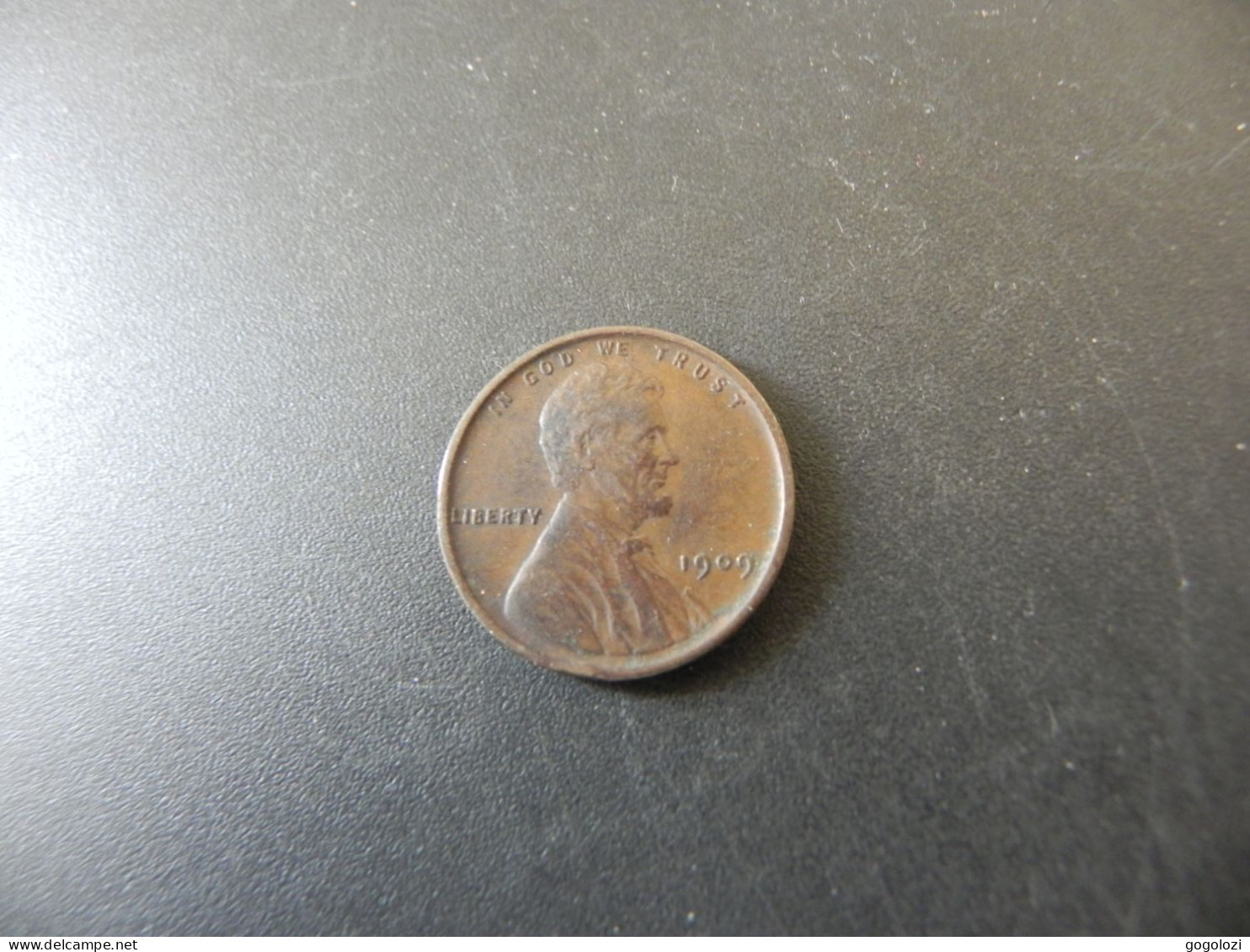 USA 1 Cent 1909 - 1909-1958: Lincoln, Wheat Ears Reverse