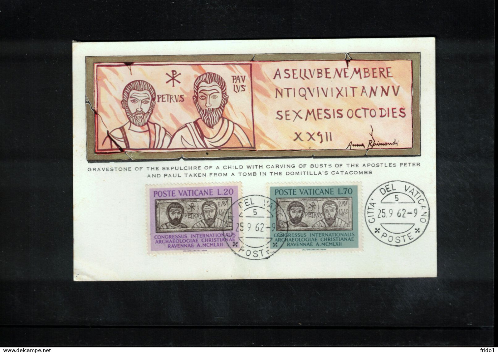 Vatican 1962 Saint Peter And Paul Carte Maximum - Maximum Cards