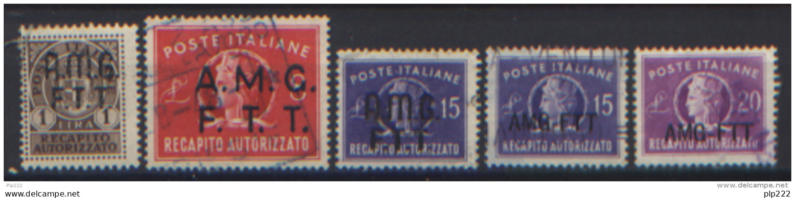 Trieste A 1949/54 Recapito Autorizzato Sass.Rec.1/5  Usati/Used  VF/F - Express Mail