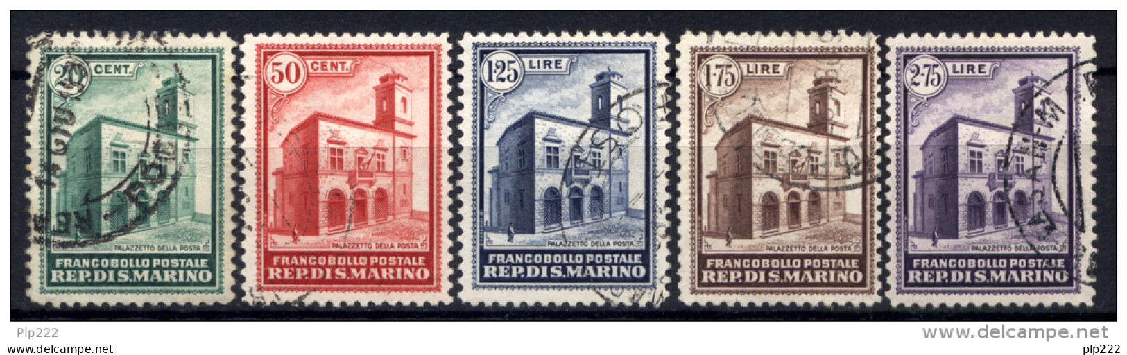 San Marino 1932 Sass.159/63 Usati /Used VF - Oblitérés