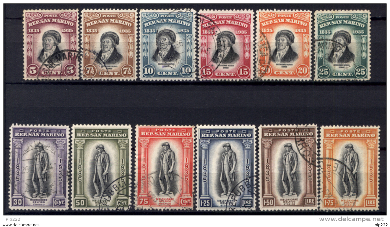 San Marino 1935 Sass.193/204 Usati /Used VF - Used Stamps