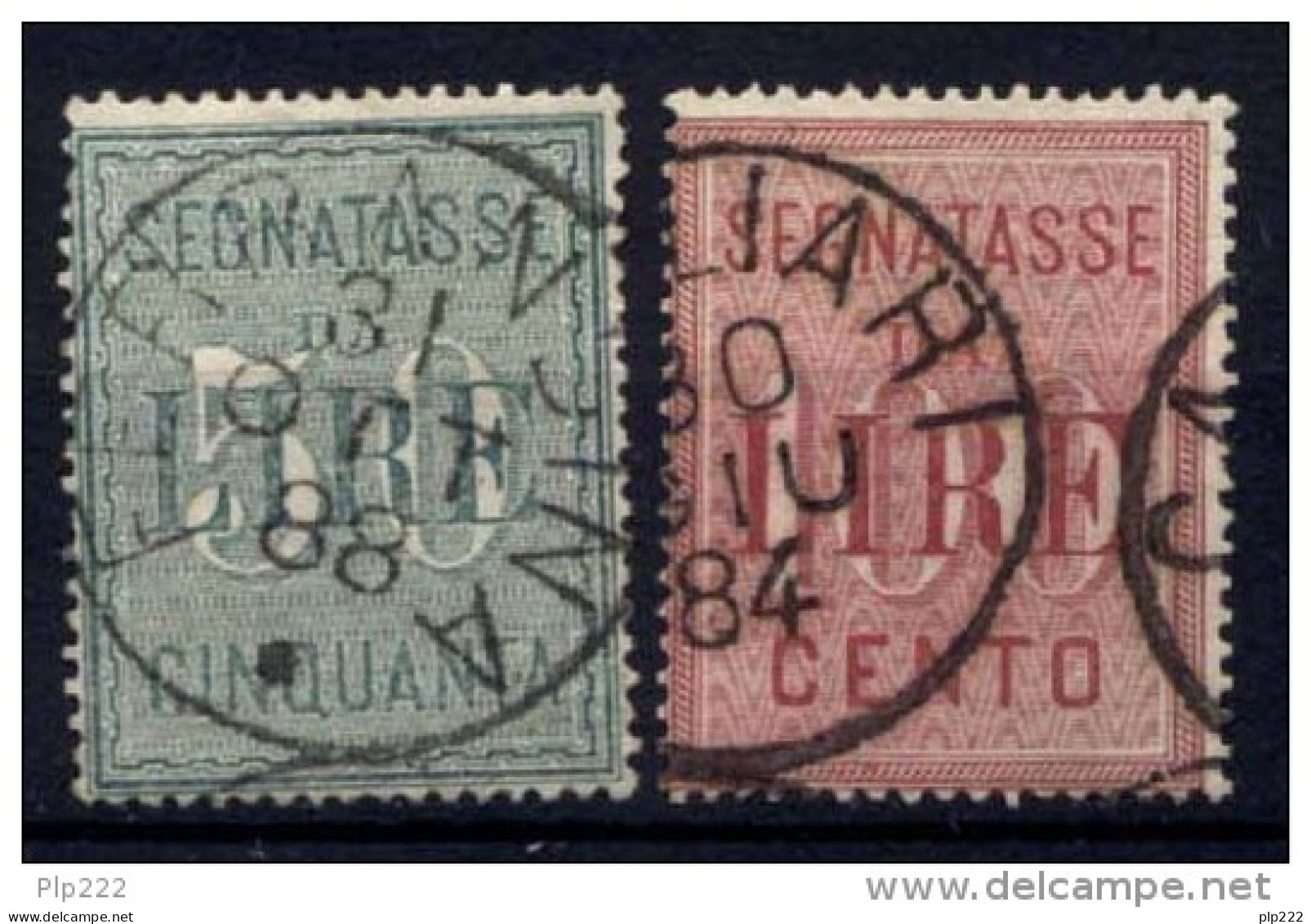 Italia Regno Segnatasse 1884 Sass.Segn.15/16 Usati/Used VF/F - Portomarken