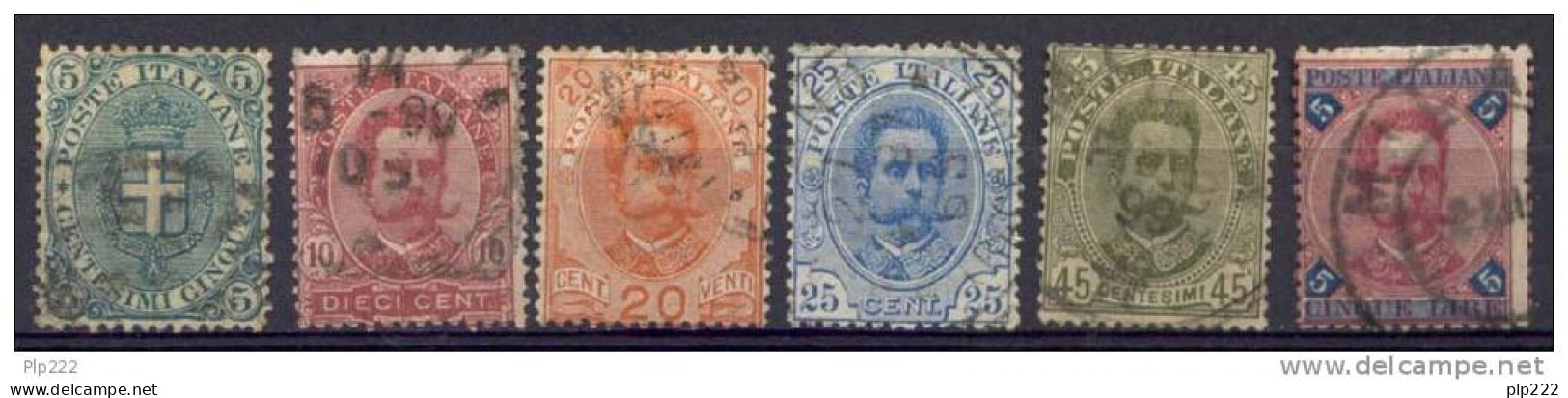 Italia Regno 1891 Sass.59/64 Usati/Used VF/F - Oblitérés